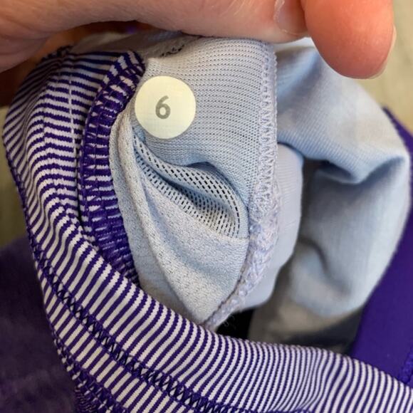 Lululemon Rest Less Purple Running Tank Top with built in bra - Picture 9 of 9